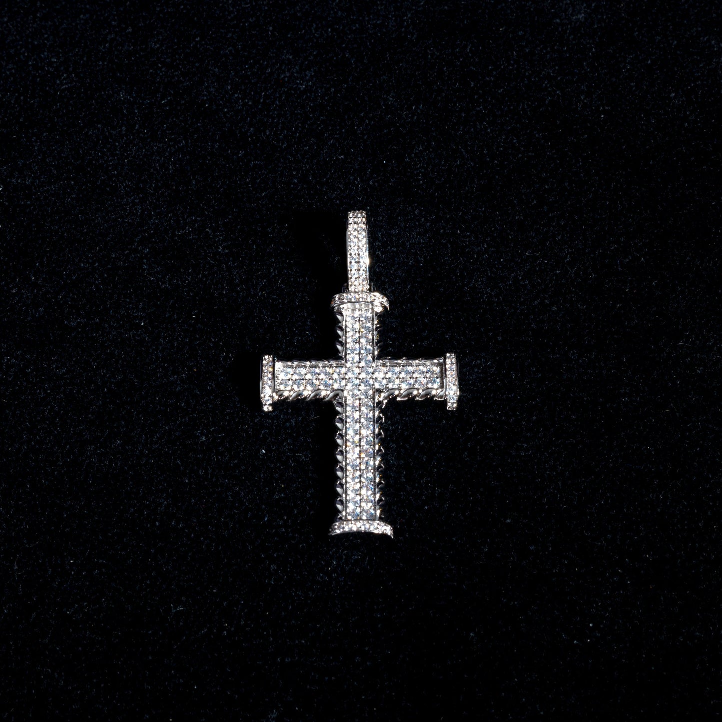 Moissanite Cross Pendant