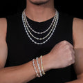 Moissanite Cross Tennis Chain