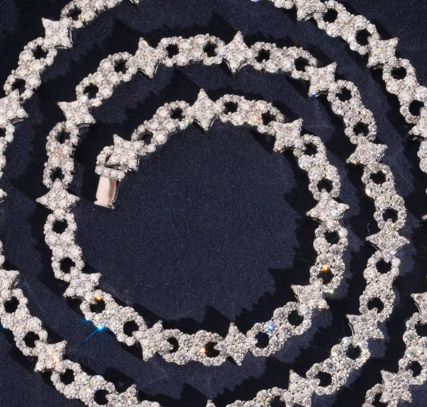 Moissanite Infinity Tennis Chain