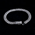 6mm Moissanite Cuban Prong Bracelet