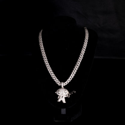 Moissanite Stewie Pendant