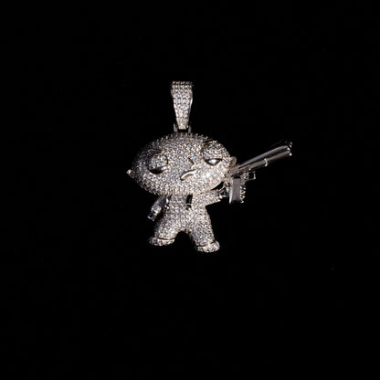 Moissanite Stewie Pendant