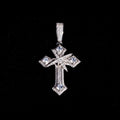 Moissanite Cross X Pendant