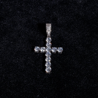 Moissanite Tennis Cross