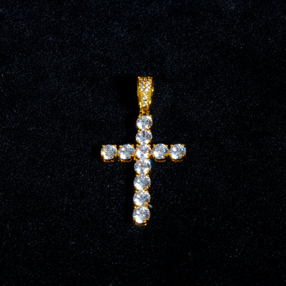 Moissanite Tennis Cross