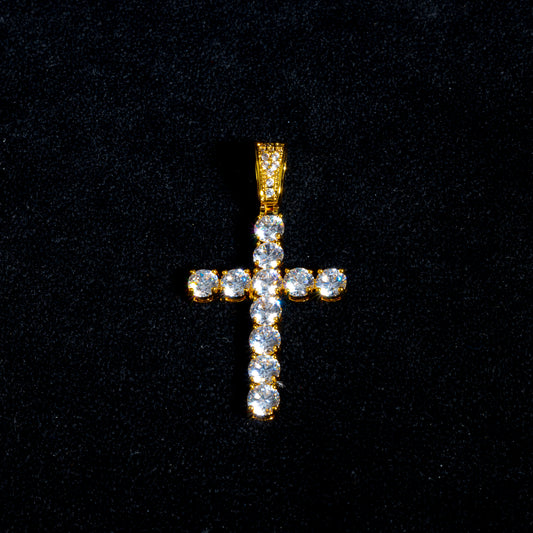 Moissanite Tennis Cross